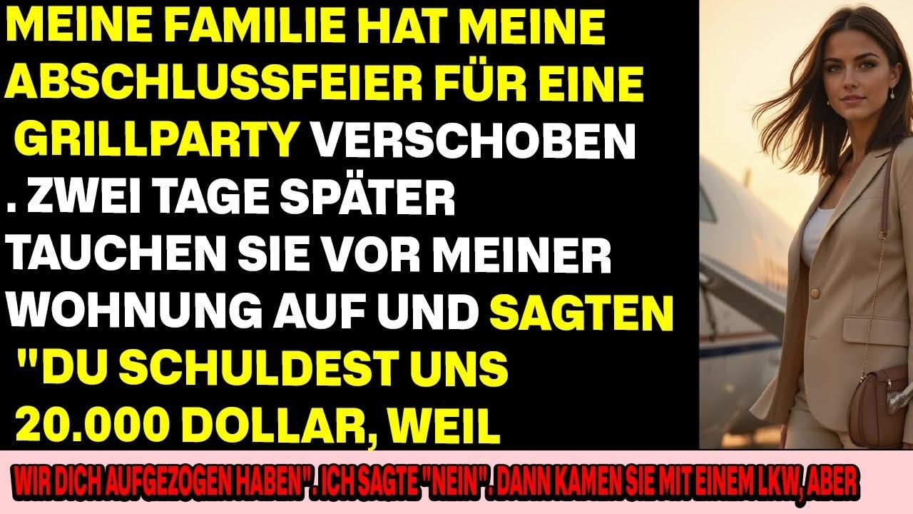 „Du schuldest uns 20.000 $ fürs Aufziehen“ – meine Familie verpasste meine Abschlussfeier.