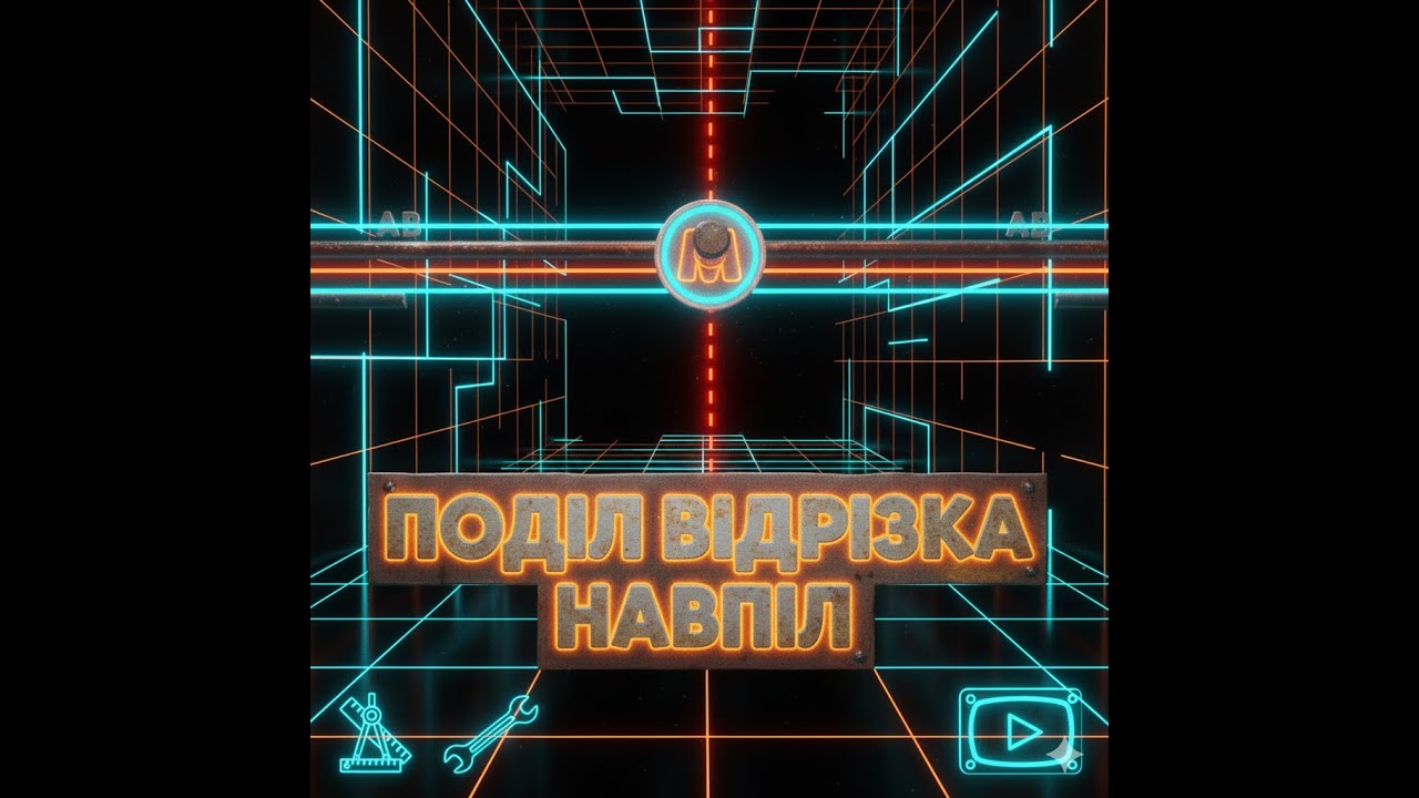 Поділ відрізка 4-ма різними геометричними методами.@kvv-38