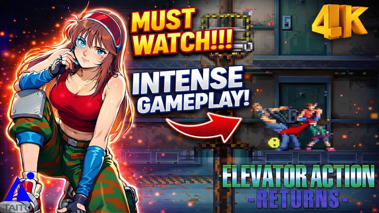 No-Death REAL RUN | Elevator Action Returns - Edie | Default | NO TAS