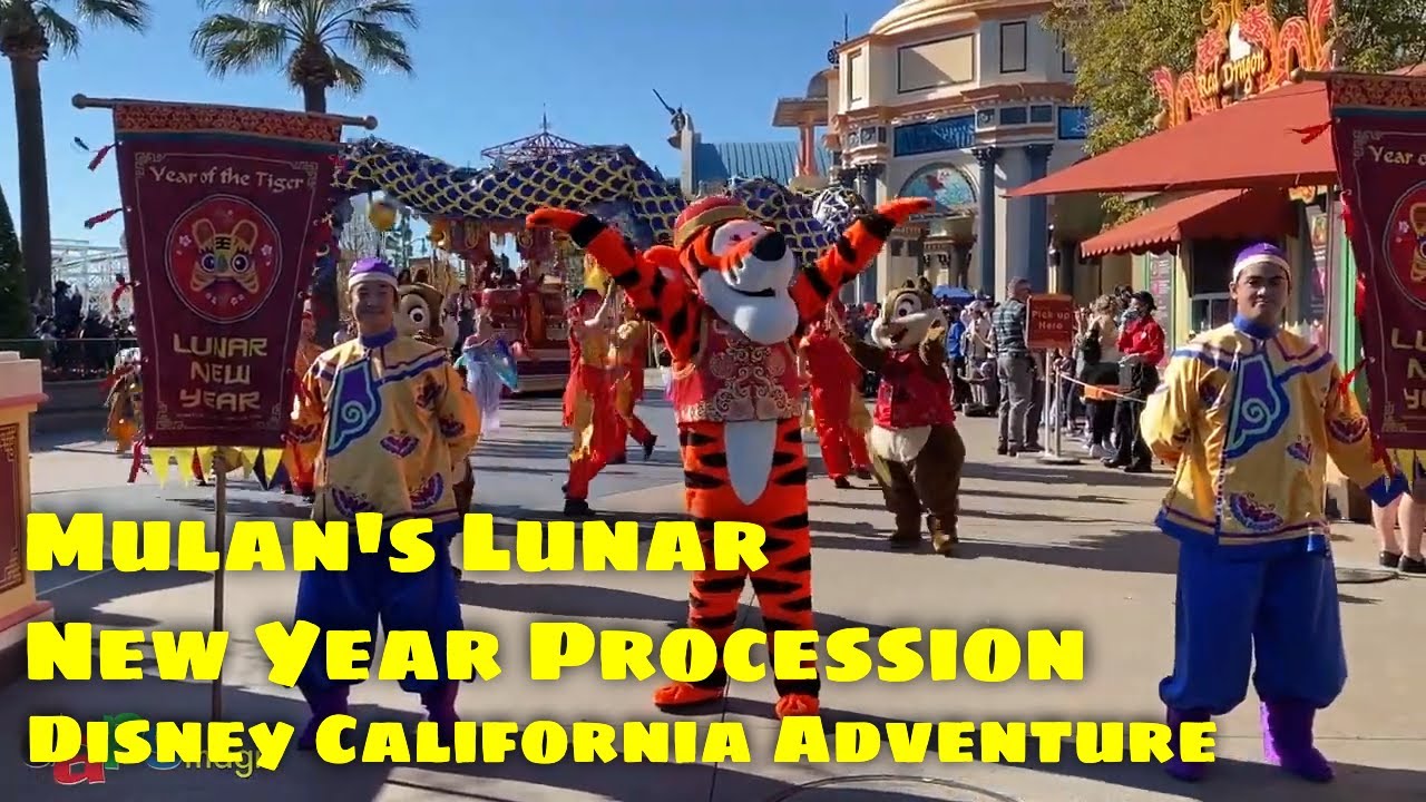 Mulan's Lunar New Year Procession From Turn Around   Disney California Adventure