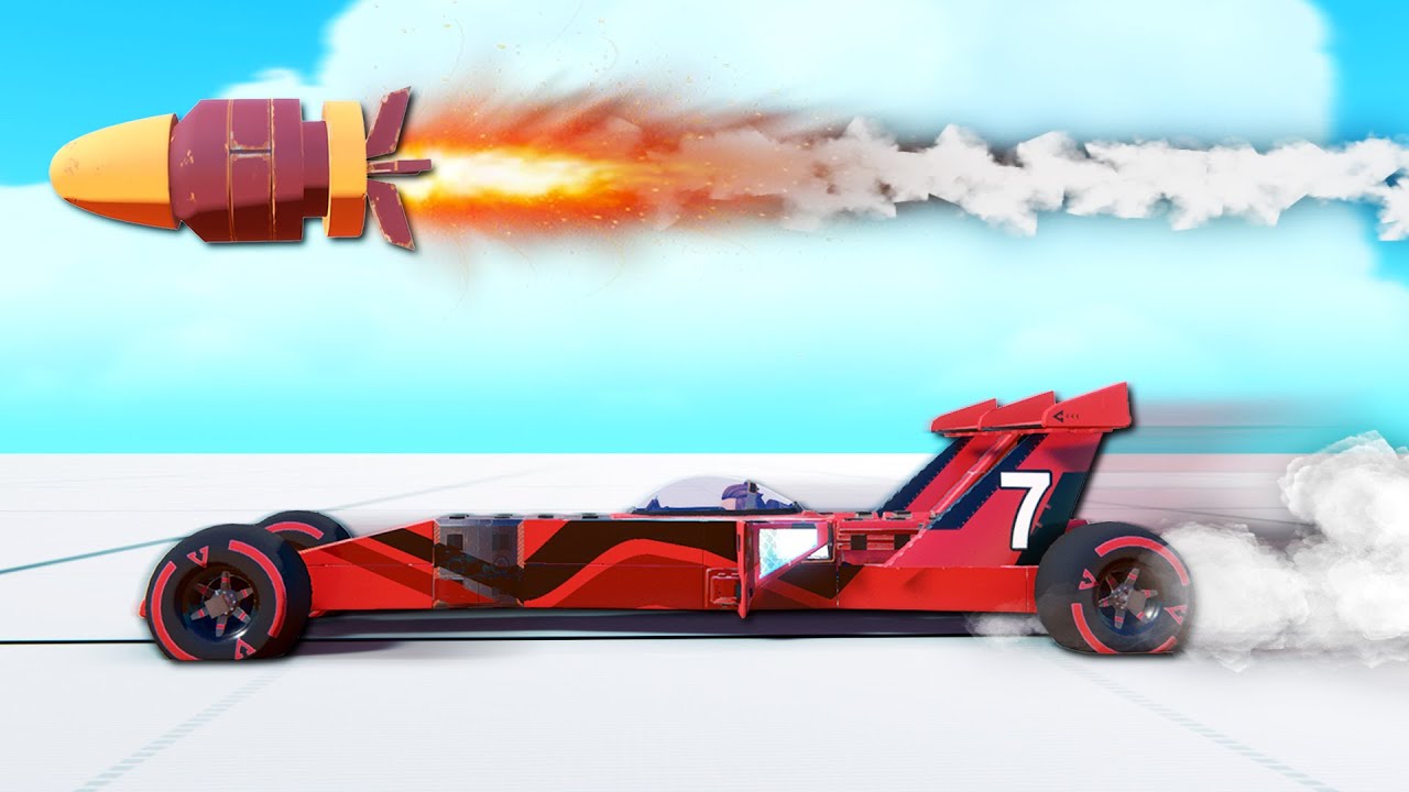 ROCKET vs. DRAG RACER!  Can a Car Keep Up With a Rocket?