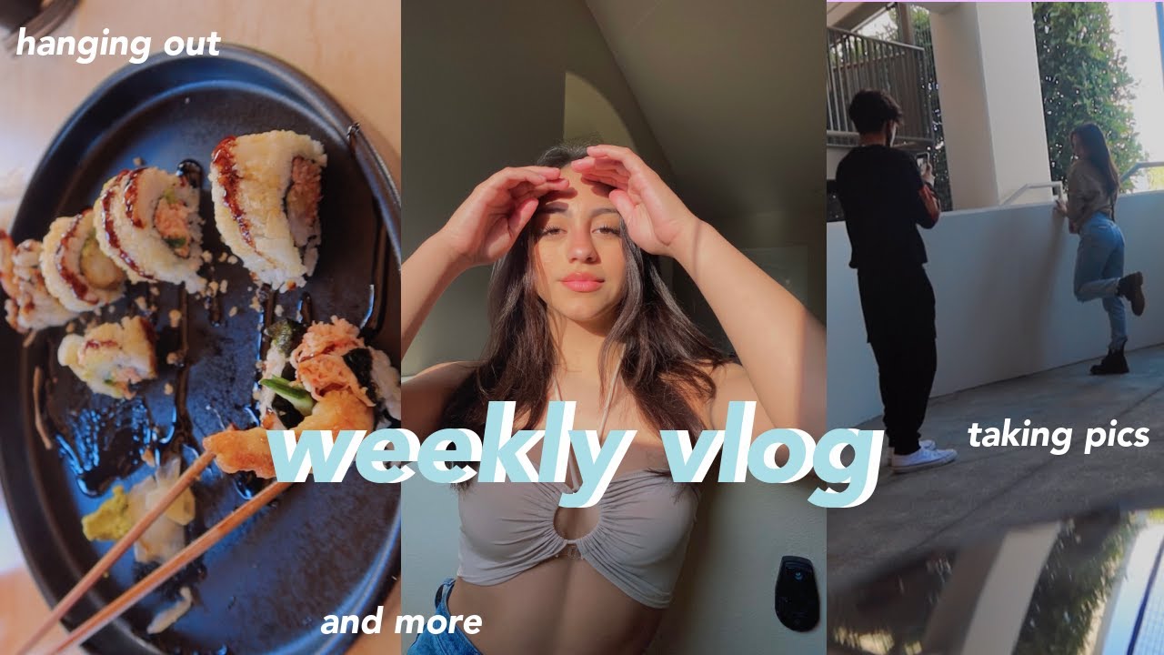 weekly vlog! school, practice, taking pics, hanging out