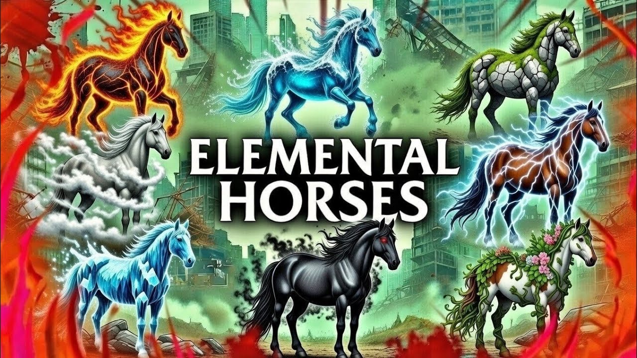 THE ELEMENTAL HORSES || 4K QUALITY 