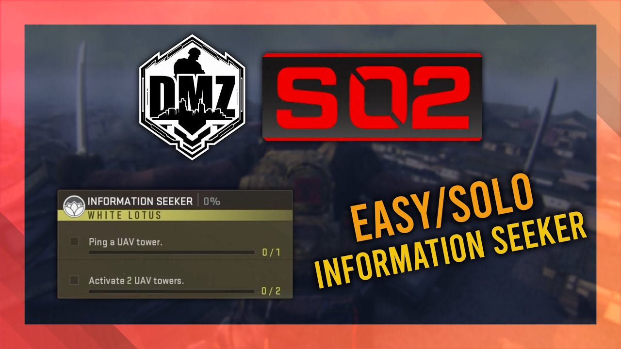 Information Seeker (UAV Tower) GUIDE | DMZ Ashika Mission Guide | Simple