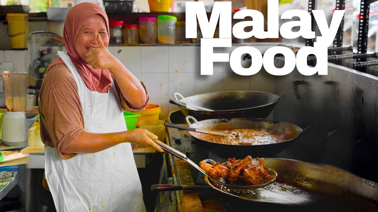 4k Food in Malaysia |very local Malaysian self service restaurant |Malay street food in Subang Jaya