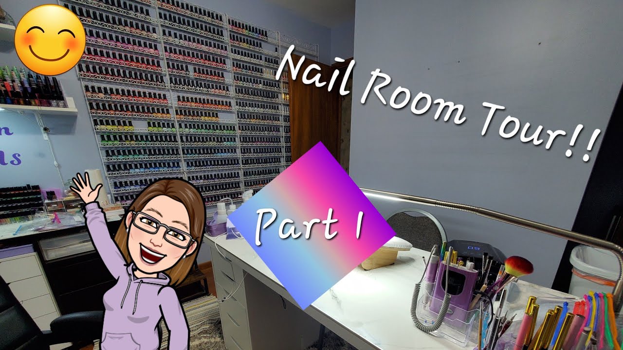 Pt. 1 | My Nail Studio Tour Before I Renovate | Madam Glam | Nail Polish Collection | Glitters