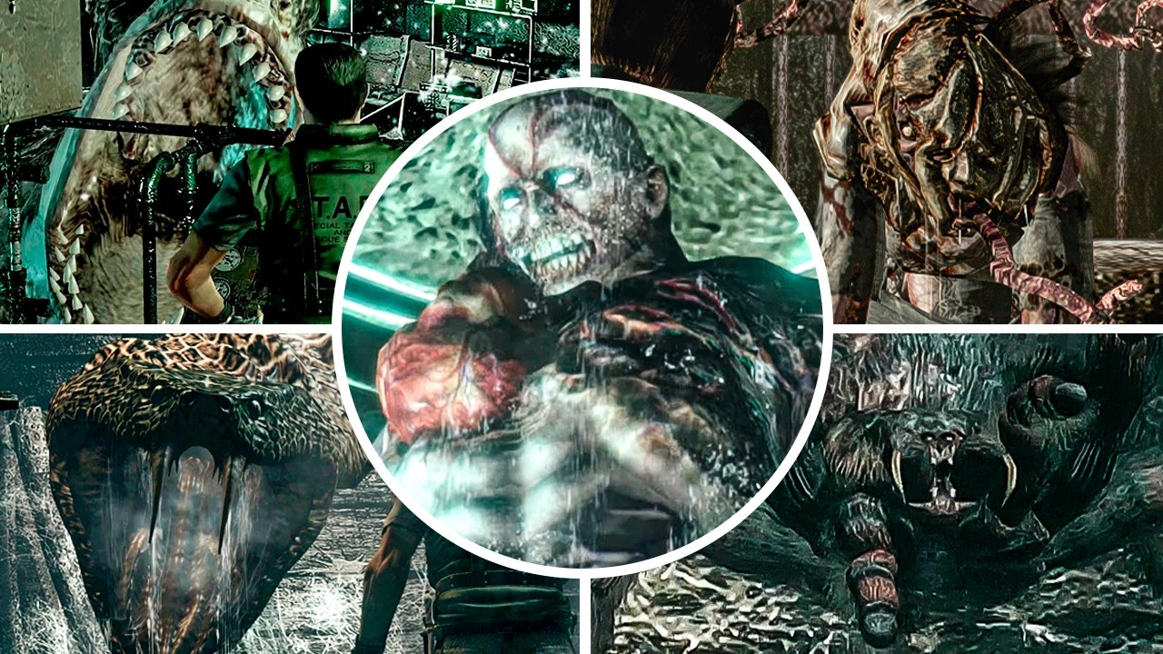RESIDENT EVIL HD  - Todos los Jefes en Español // All Bosses 4K 60FPS