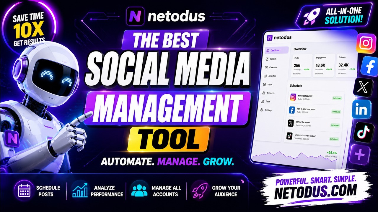 Best Social Media Management Tool for Businesses | Netodus