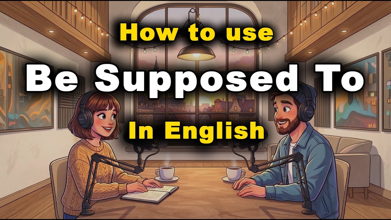 How to Use “Be Supposed To” in English | Real-Life Conversation Practice | Podcast for Learning 🌟