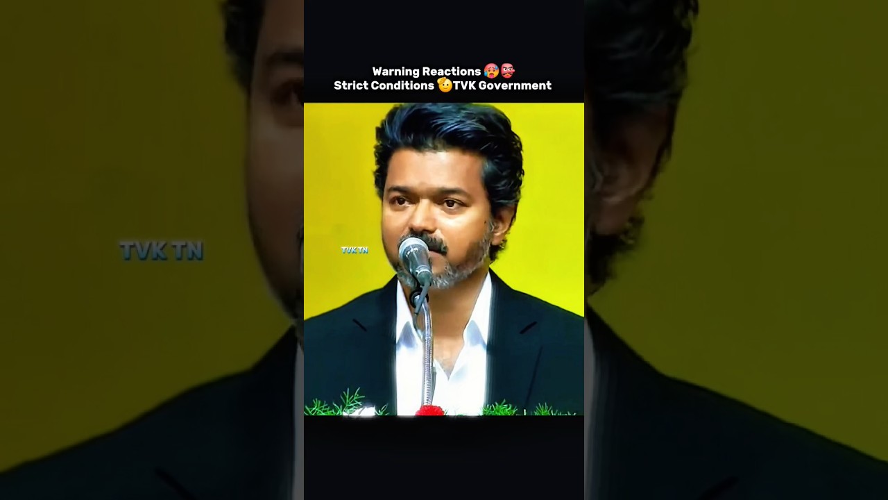 Warning Reactions 👺🥵 Strict Conditions 🫡TVK Government❤️ #trending #tamil #political #tn #vijay