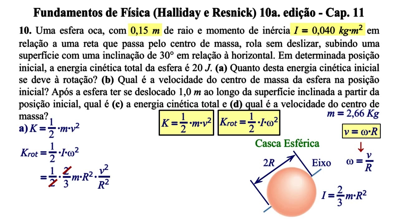 Aula 10 - Fundamentos de Física (Halliday e Resnick) 10a. Edição - Cap 11.