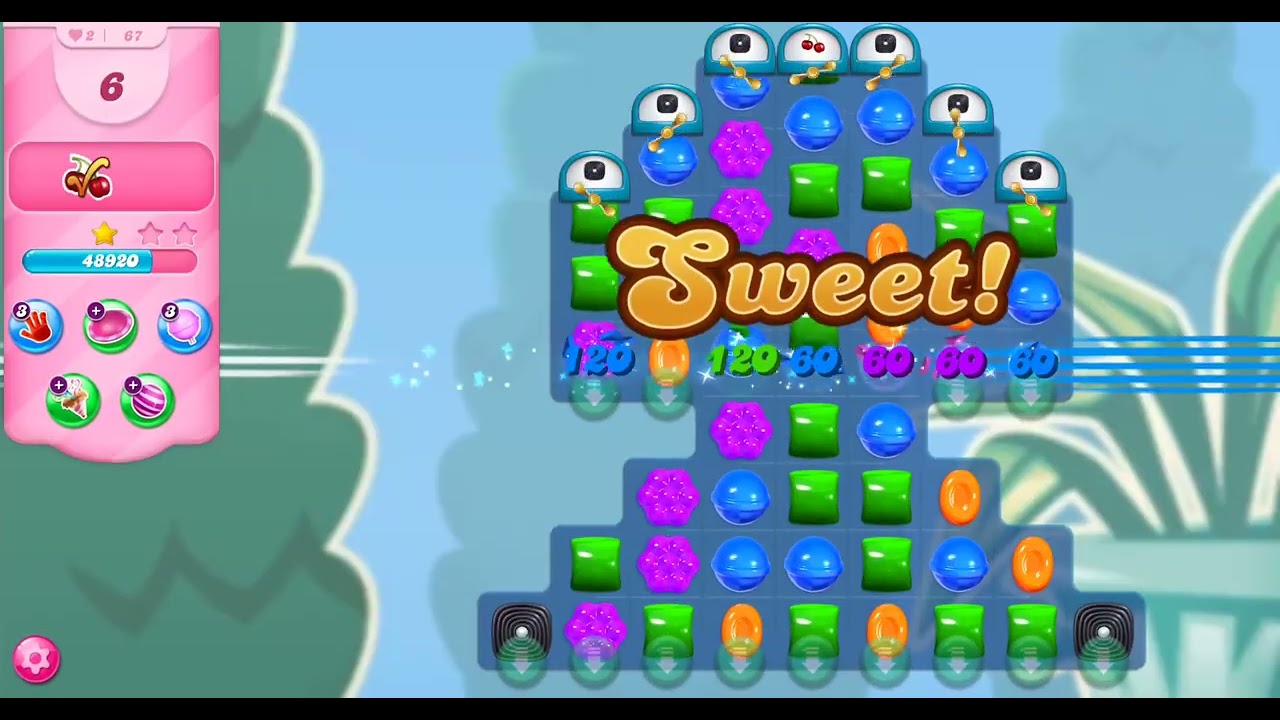 Уровни 65-71 игры Candy Crush Saga
