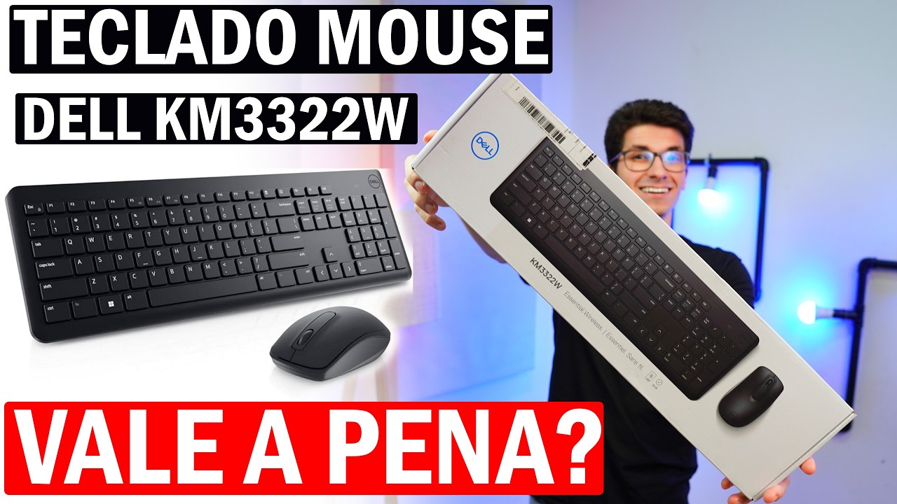 Teclado e Mouse Sem Fio Dell Custo Beneficio Vale a pena? | Dell Km3322w