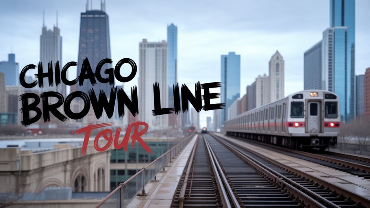 Chicago Subway Train Ride Tour - CTA Brown Line from Kimball Station to Downtown Loop & Back