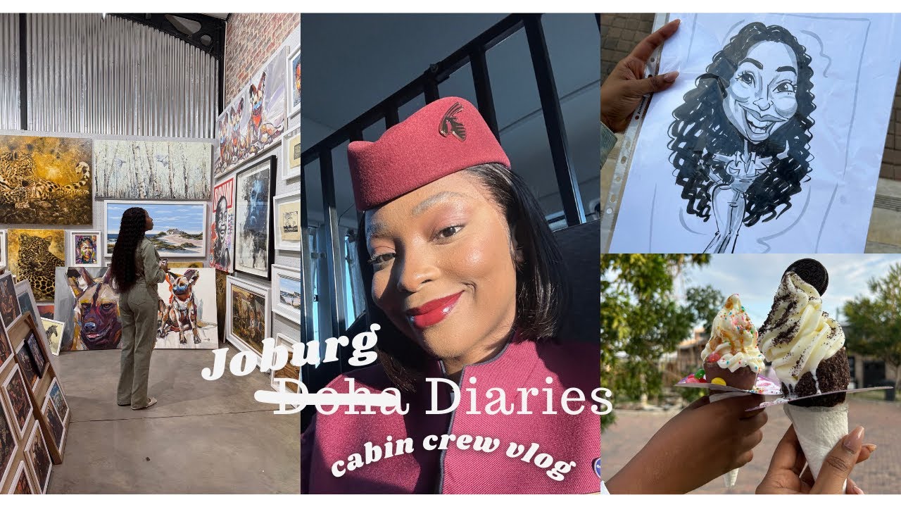 Doha Diaries! Days off in Joburg | Farmers market | Qatar Airways African Cabin Crew Vlog
