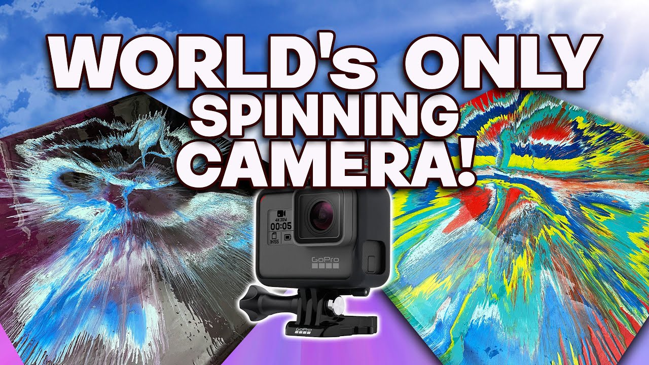 We spun a room around - NOT THE ART! Ultimate spin paintings