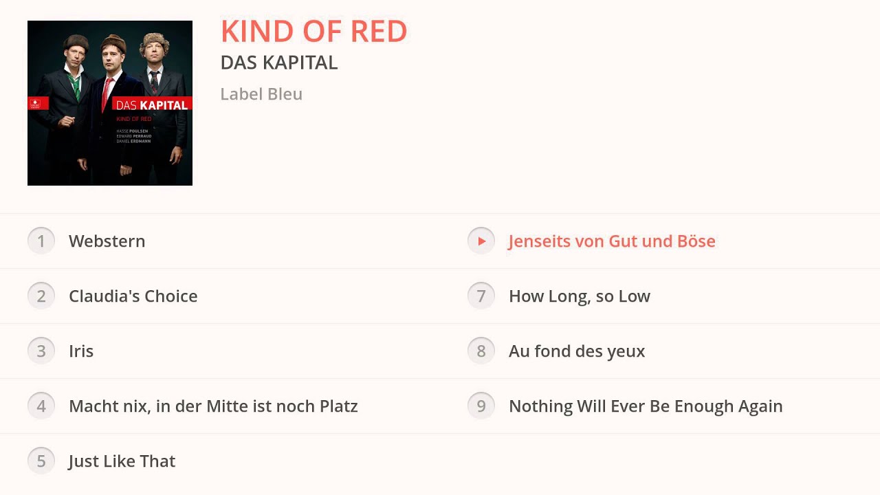 Das Kapital - Kind of Red (Album Preview)