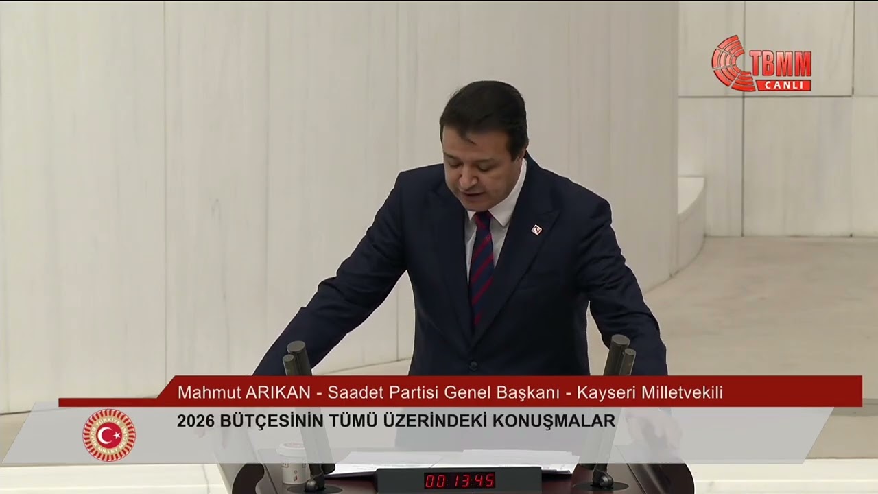 Genel Başkanımız Mahmut Arıkan&rsquo;ın 2026 B&uuml;t&ccedil;e G&ouml;r&uuml;şmelerinde TBMM Genel Kurul Konuşması. I 08.12.2025