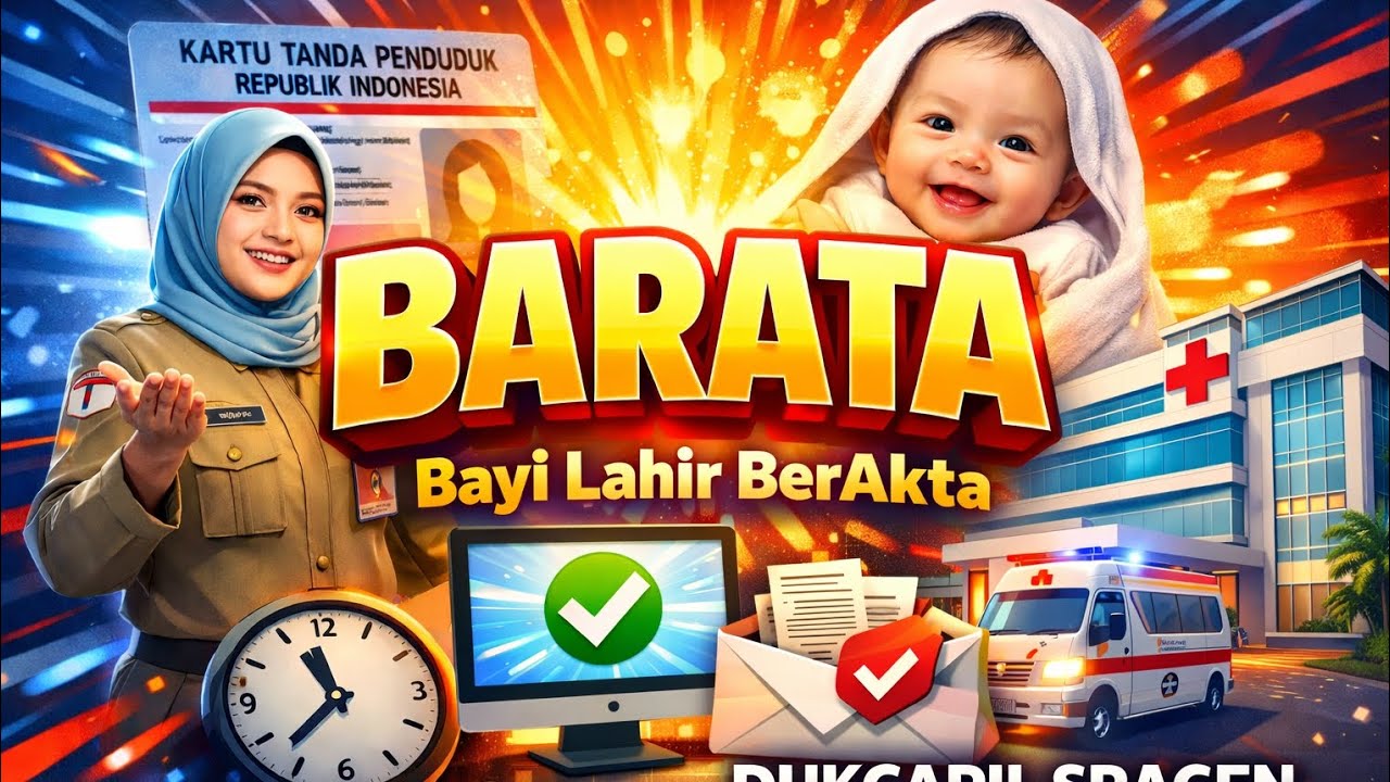 BARATA (Bayi Lahir Ber-Akta) Inovasi Disdukcapil Kabupaten Sragen