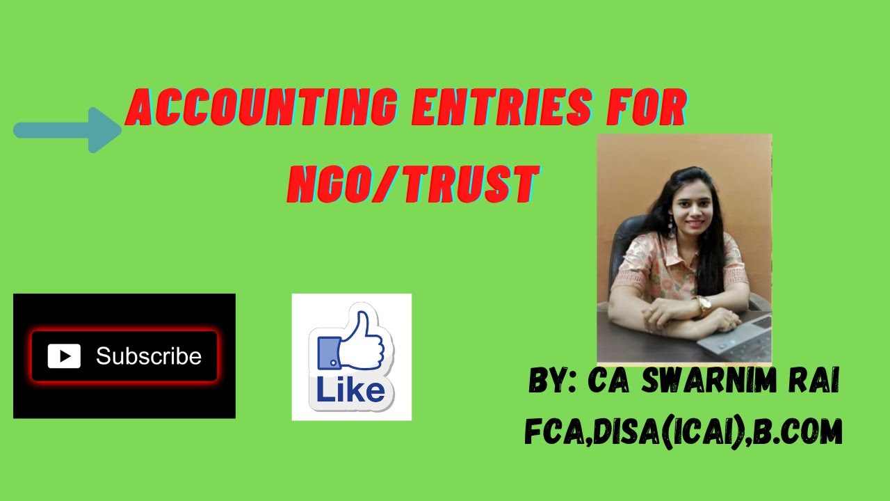 Accounting Entries in Tally for NGO/ Trust | CA Swarnim Rai