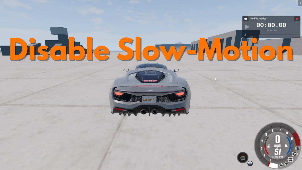 Как отключить замедленную съемку в BeamNG Drive (полное руководство)