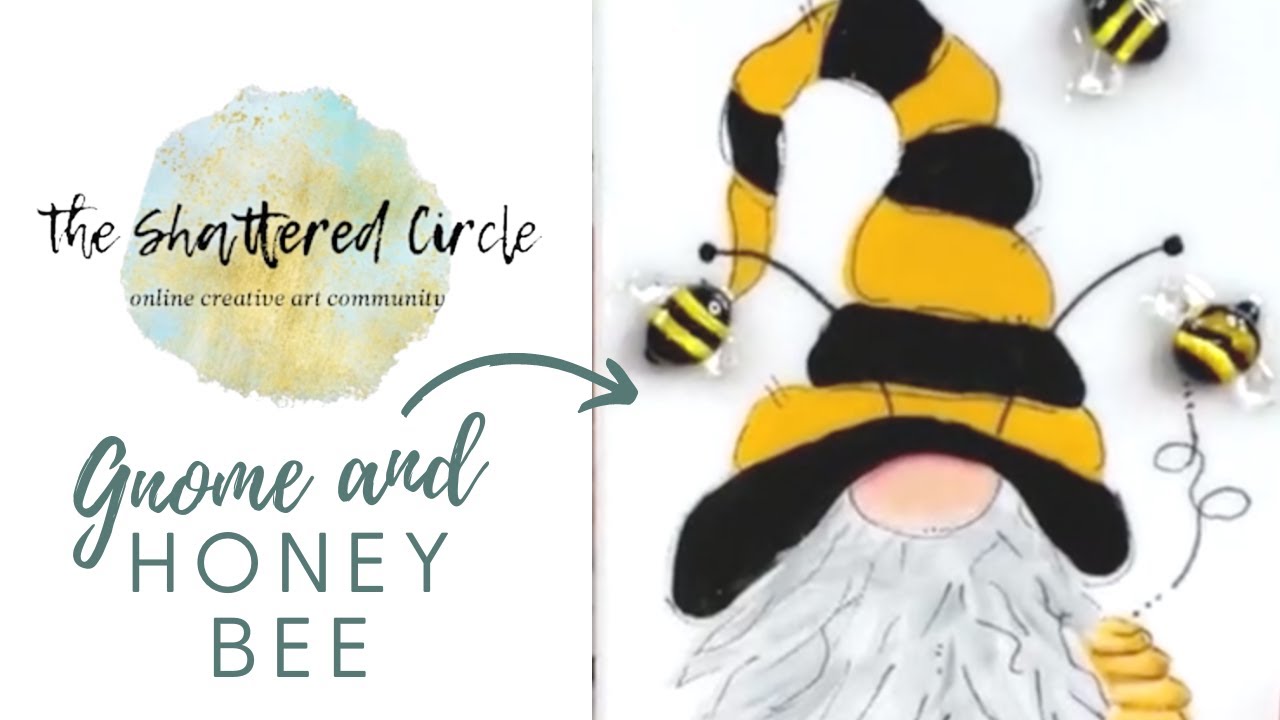 Gnome & Honey Bee (Glass Art Tutorial)