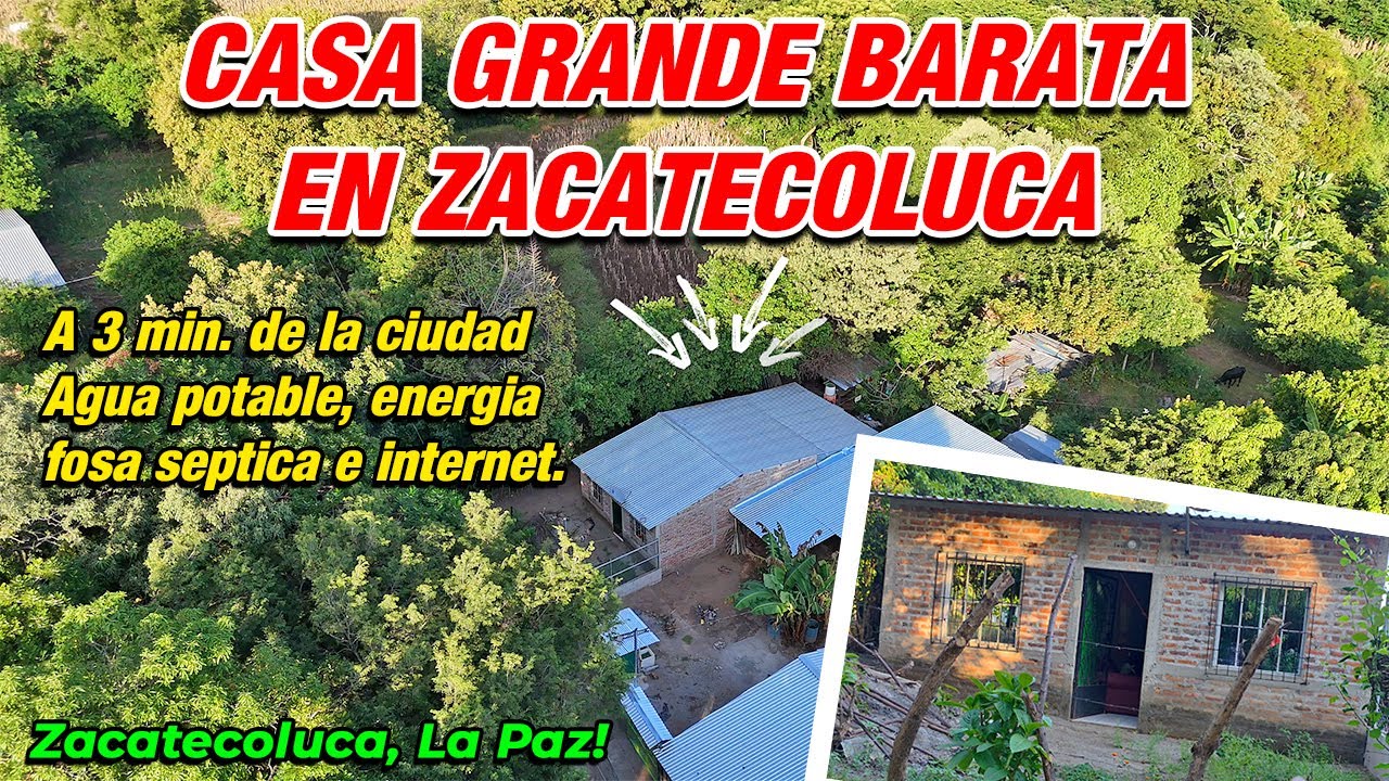 #140 — LOTE GRANDE CON CASA DE 7 X 15 EN ZACATECOLUCA 🏡✨