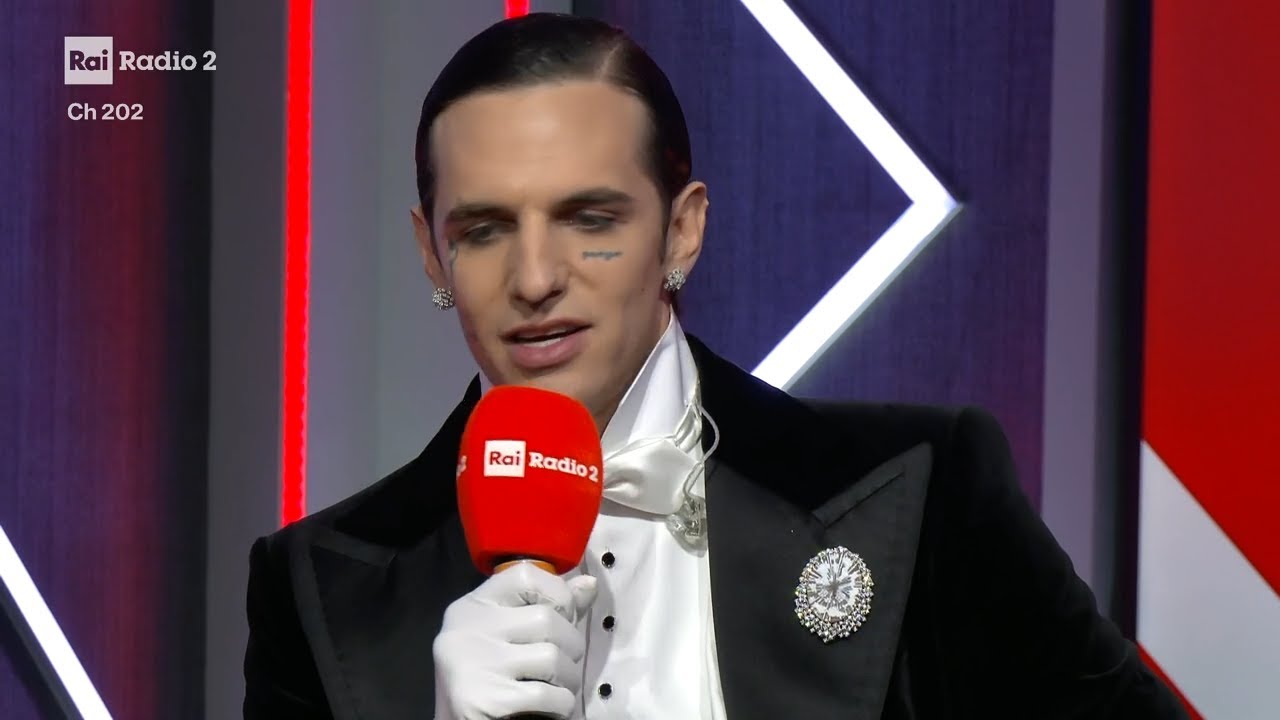 Intervista a Achille Lauro (Prima Serata) - Radio2 a Sanremo