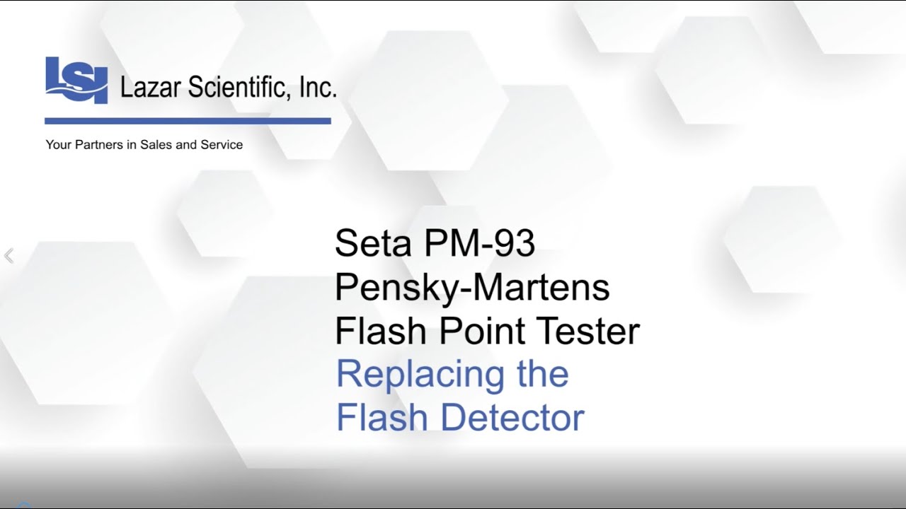 Seta PM93 Pensky Martens Replacing the Flash Detector