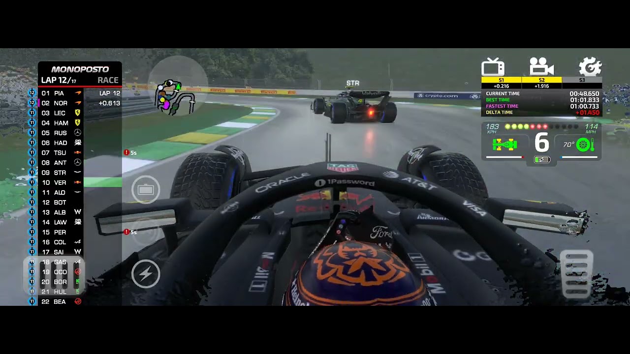 Monoposto: From last to fourth in heavy rain. Fastest last lap