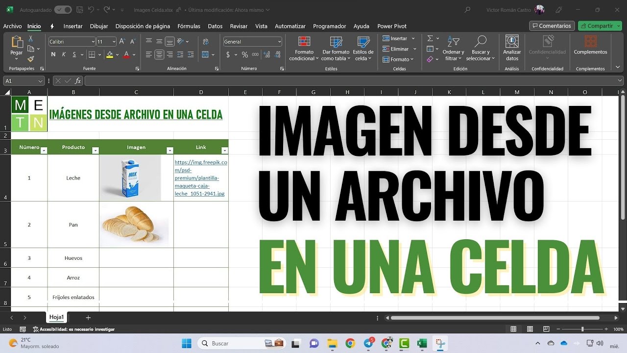 📷 Cómo INSERTAR UNA IMAGEN dentro de UNA CELDA sin la función IMAGEN de Excel 📥 🖼️