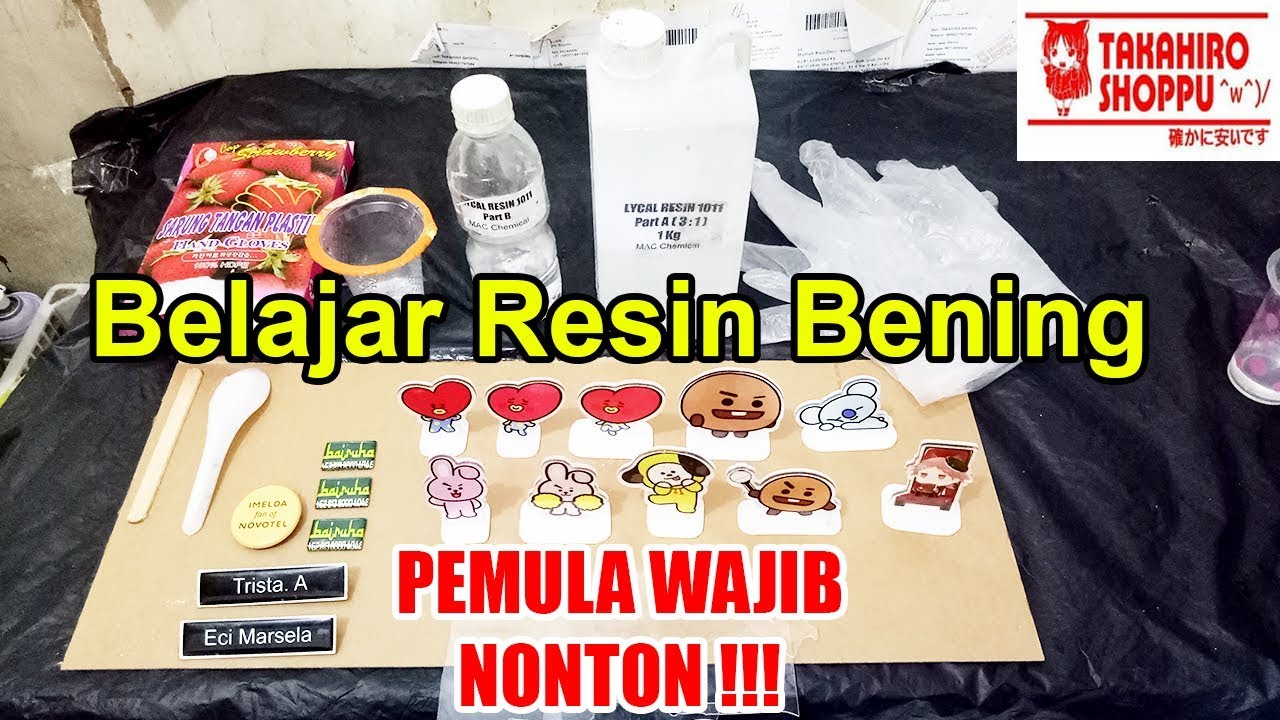 BELAJAR MEMBUAT RESIN BENING LYCAL 1011 / LEM BENING