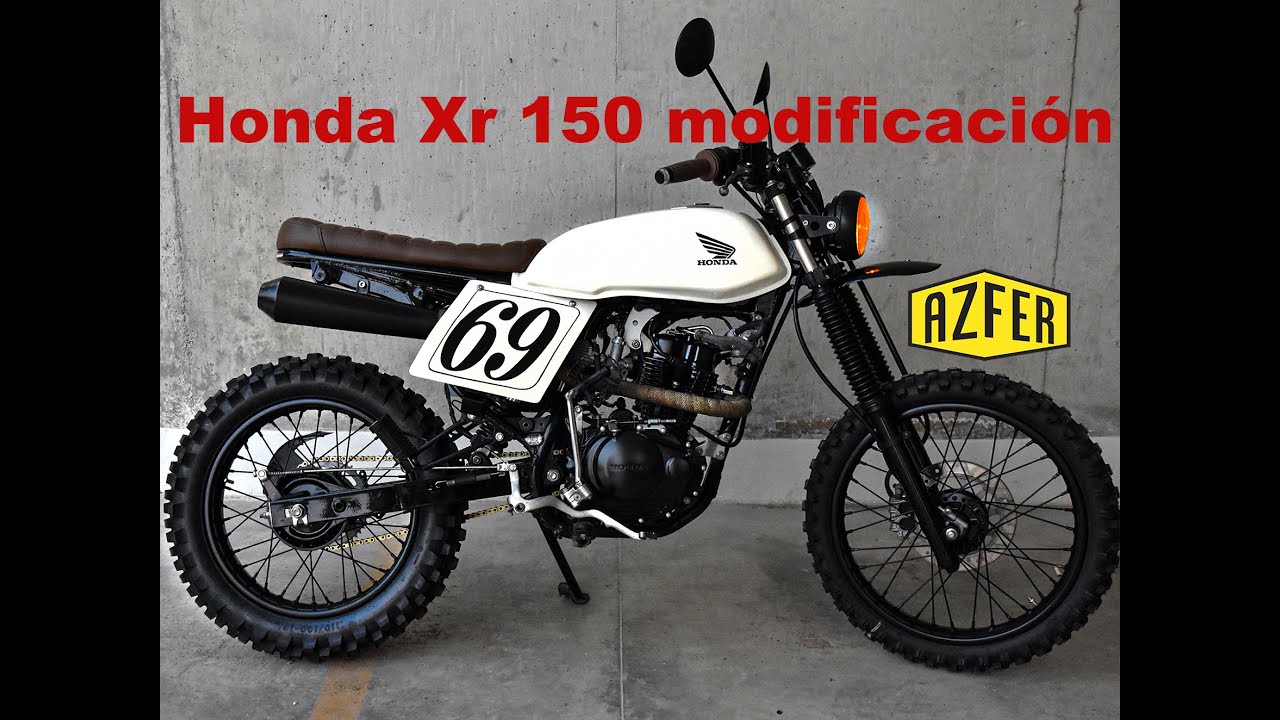 Review Honda XR 150 Custom Scrambler // Modificación y adaptaciones// Cafe Racer // AZFER CUSTOM