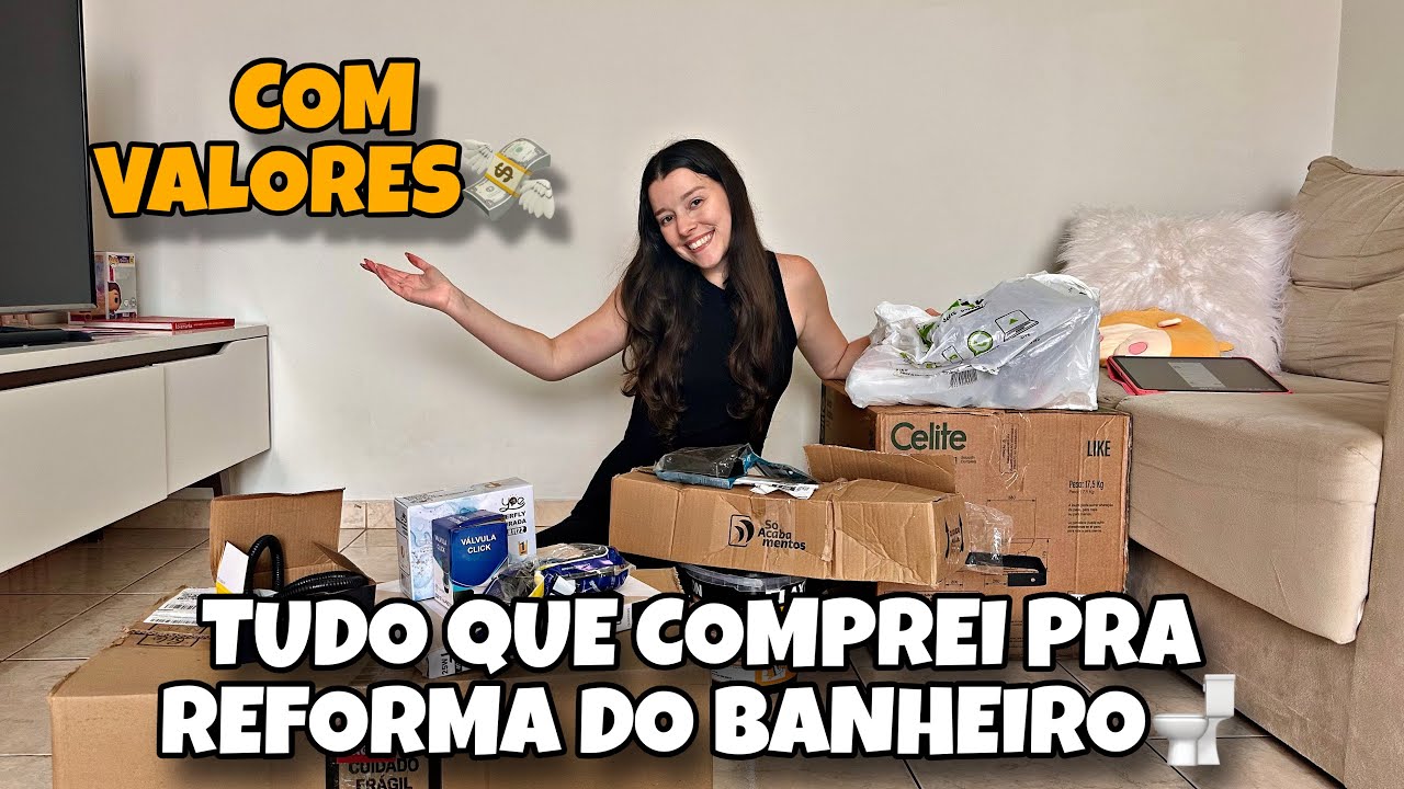 TUDO QUE COMPREI PARA REFORMAR O BANHEIRO DO APÊ COM VALORES💸 | Diário da Reforma🚽🛠️