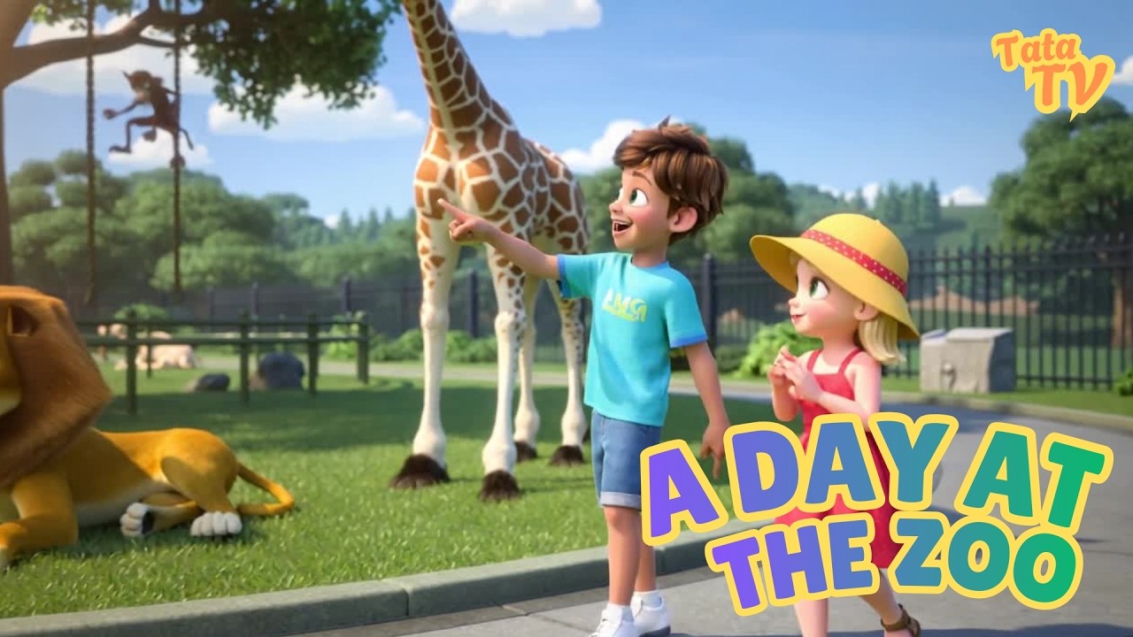 🎵 A Day at the Zoo | Animals Songs For Toddlers & Kids | Learning Videos for children 🎵