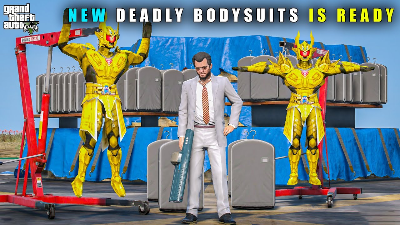 GTA 5 : MICHAEL'S NEW DEADLY BODYSUITS & 1000 GOLDEN SAMURAI SUITS || BB GAMING