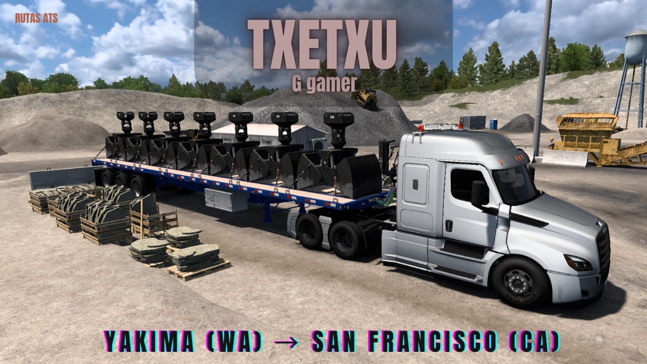 Rutas americanas ATS | American Truck Simulator | Yakima (WA) a San Francisco (CA)