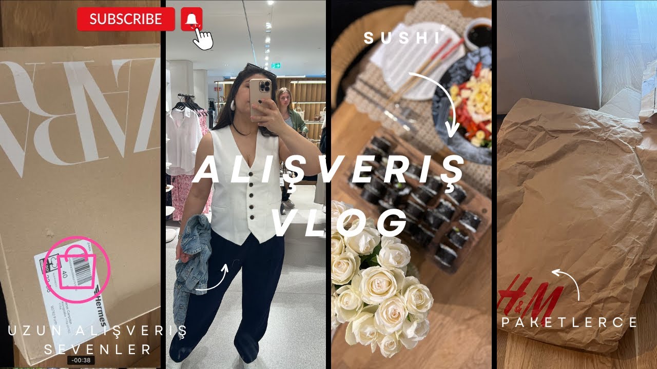 BÜYÜK ALIŞVERİŞ VLOG\ SON AYLARDA ALDIKLARIM \SUSHİ YAPTIK