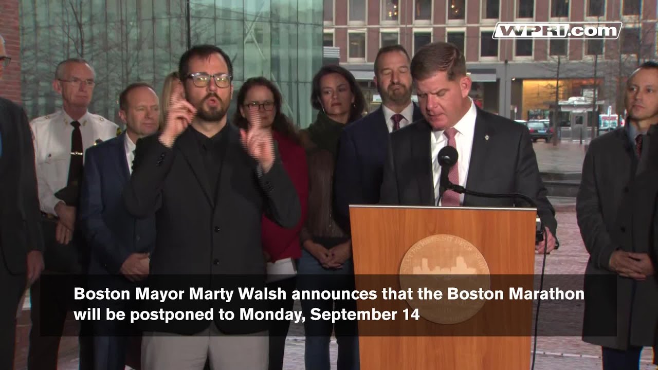 VIDEO NOW: Boston Marathon postponed to September