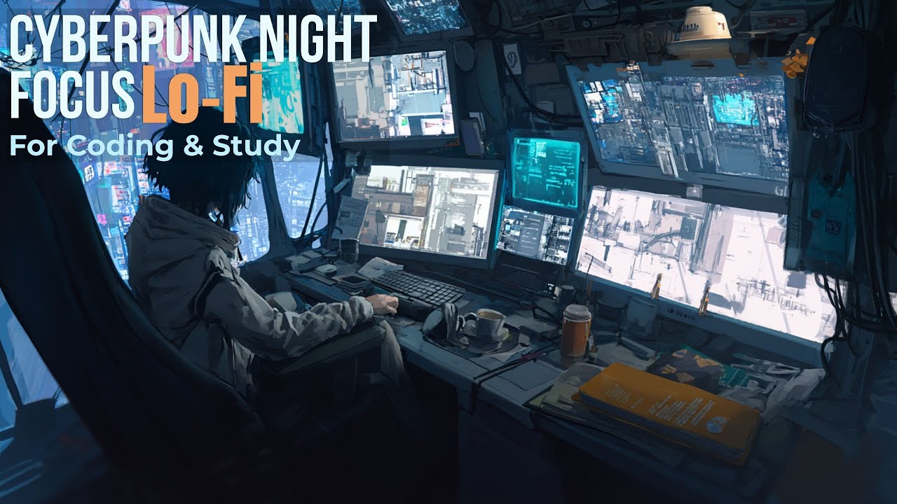 Cyberpunk Focus Lo-Fi — Deep Ambient Music for Coding, Study & Night Work
