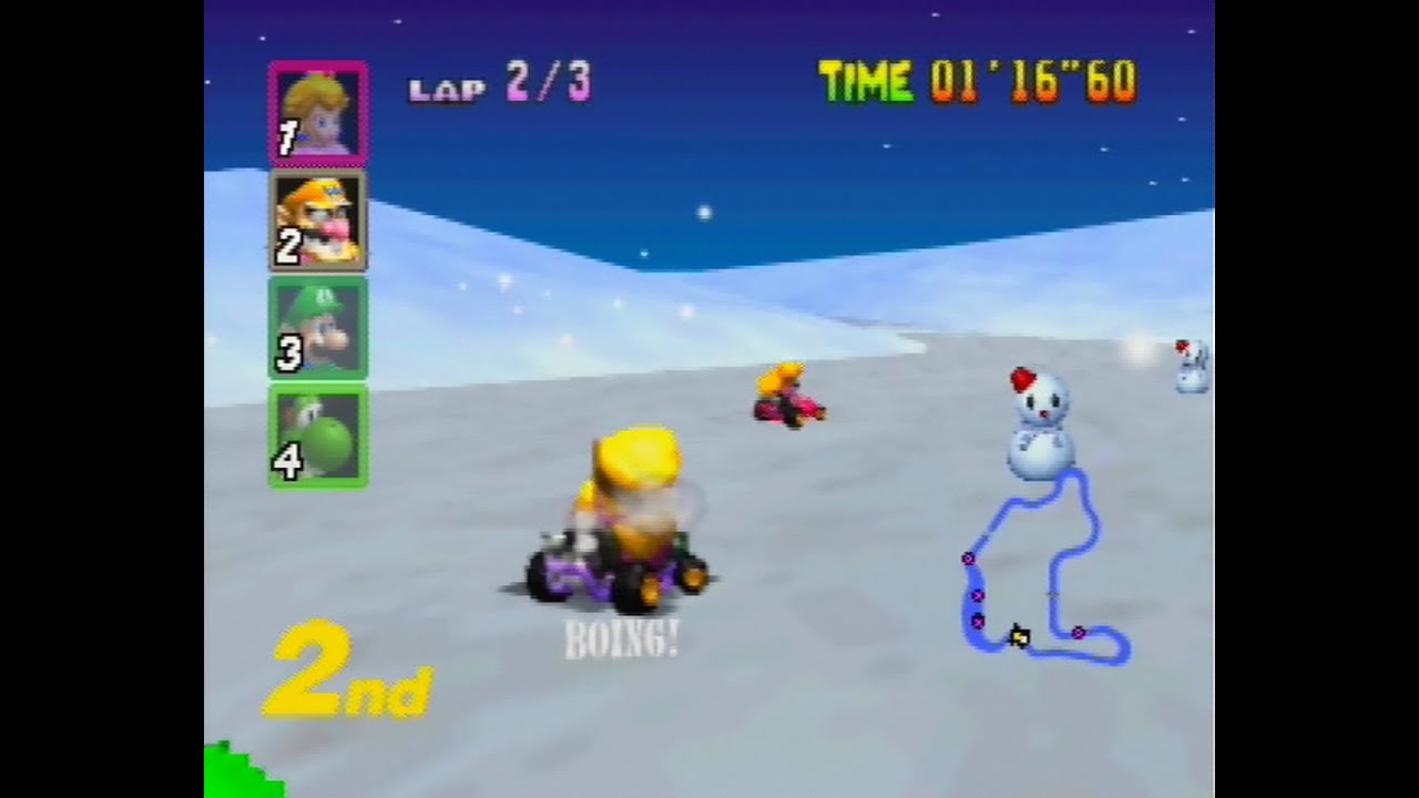 Mario Kart 64 - Frappe Snowland [N64]