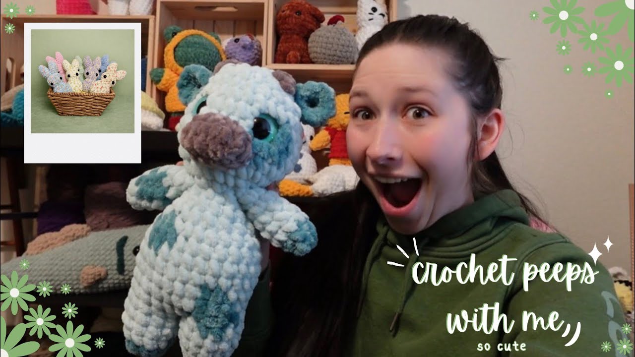 crochet peeps with me | first tiktok shop orders
