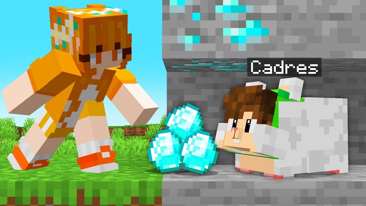 ¡Cadres Se convirtió en un HÁMSTER BEBÉ en Minecraft!
