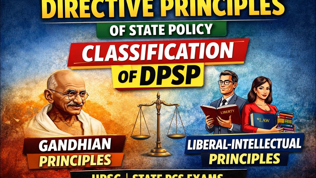 DPSP classification-Gandhian principles and Liberal intellectual principles #upsc #hcs 