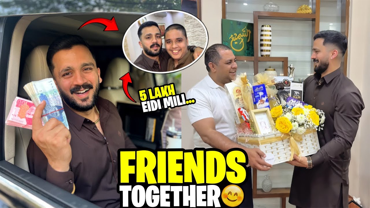 Rajab Bhai Se Eidi La Lee 😜 @rajabbutt94 #rajabfamily #malikzaman #rajabbutt 