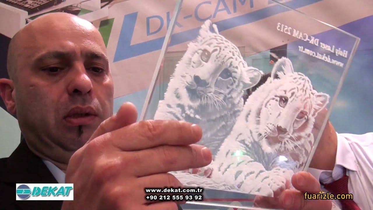Lazerli Cam Motif ve İşleme Makinası