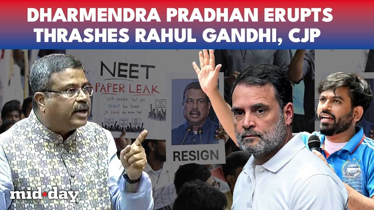 NEET Row: &ldquo;Rahul Misleading Youth&rdquo; Dharmendra Pradhan HITS BACK At Rahul Gandhi, CJP Called 'B Team'