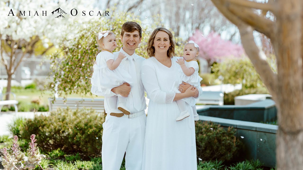 Beautiful Spring LDS Sealing in Boise Temple // Amiah + Oscar