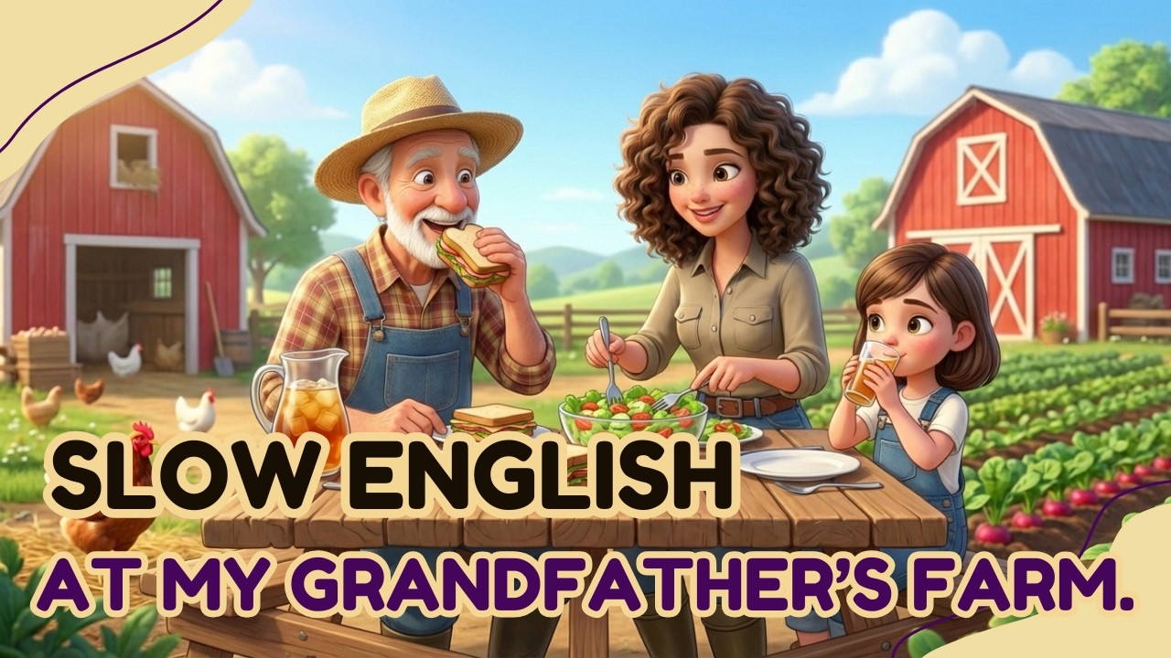 A Visit to My Grandfather’s Farm | Easy & Slow English