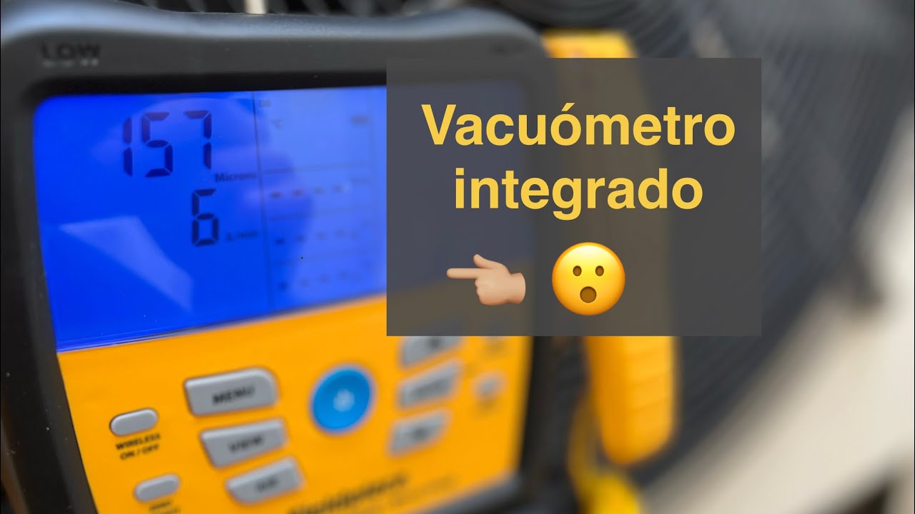 Fieldpiece SM480VINT prueba de vacío y carga de gas refrigerante 